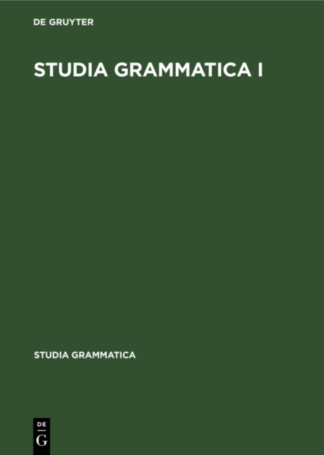 Studia grammatica I