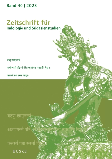 Zeitschrift fur Indologie und Sudasienstudien