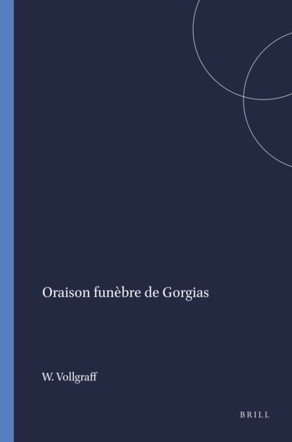 Oraison funebre de Gorgias