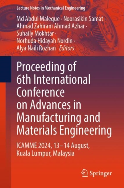 Proceeding of 6th International Conference on Advances in Manufacturing and Materials Engineering