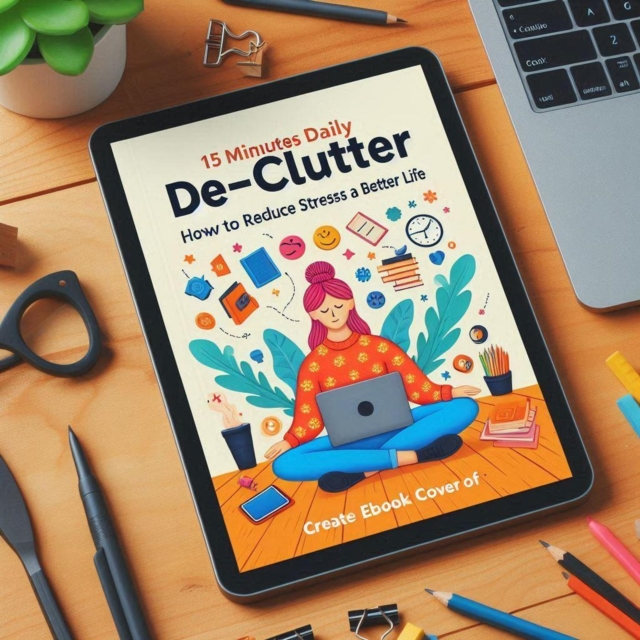 15 Minutes Daily De-Clutter Workbook  How to Reduce Stress  For  A  Better Life