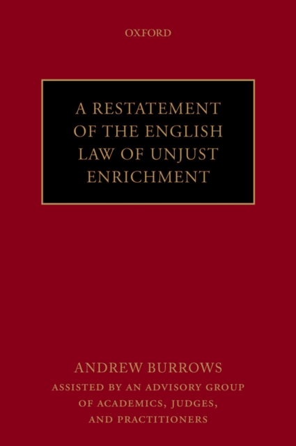 Restatement of the English Law of Unjust Enrichment