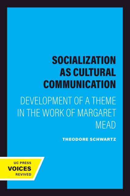 Socialization as Cultural Communication