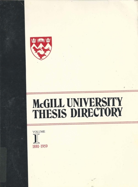 McGill University Thesis Directory