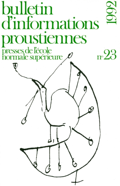 Bulletin d'informations proustiennes n° 23