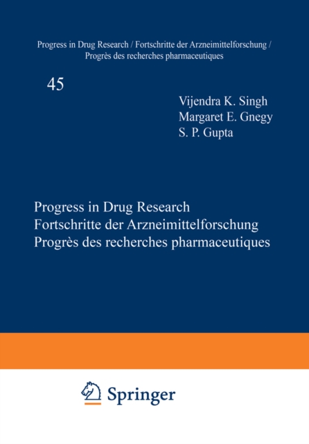 Progress in Drug Research / Fortschritte der Arzneimittelforschung / Progres des Recherches Pharmaceutiques