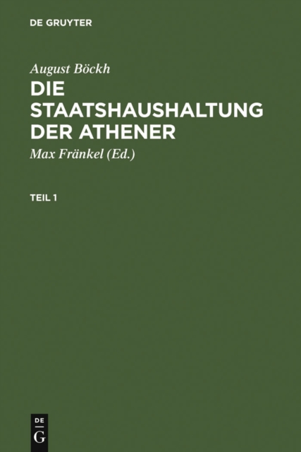 Die Staatshaushaltung der Athener