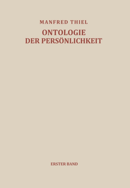 Versuch einer Ontologie der Persönlichkeit