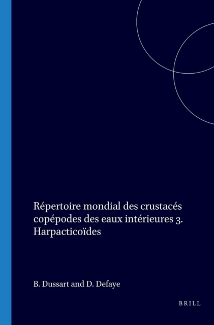 Repertoire mondial des crustaces copepodes des eaux interieures