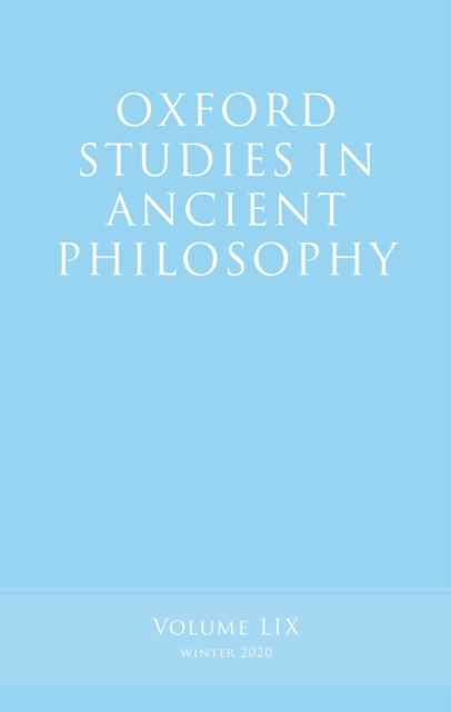 Oxford Studies in Ancient Philosophy, Volume 59