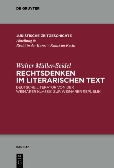 Rechtsdenken im literarischen Text