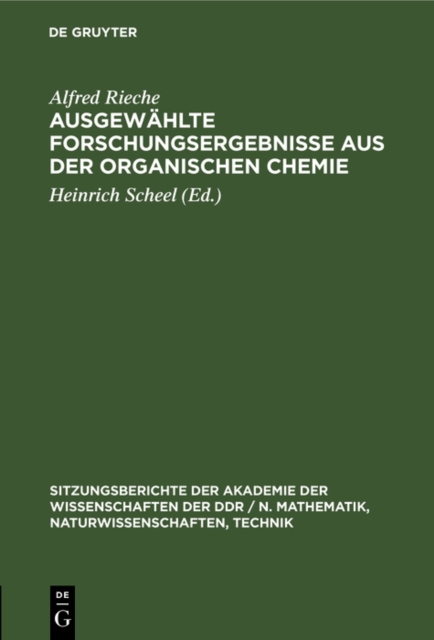 Ausgewahlte Forschungsergebnisse aus der organischen Chemie