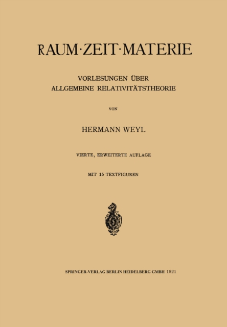 Raum, Zeit, Materie