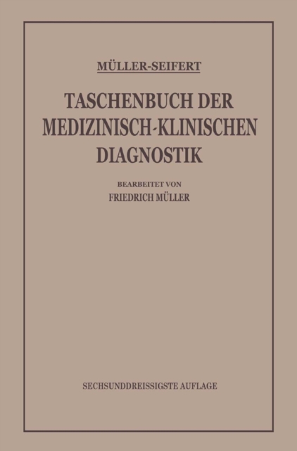 Taschenbuch der Medizinisch-Klinischen Diagnostik