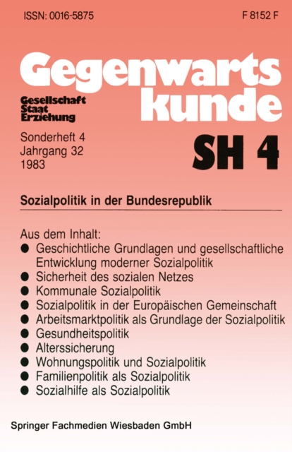 Sozialpolitik in der Bundesrepublik
