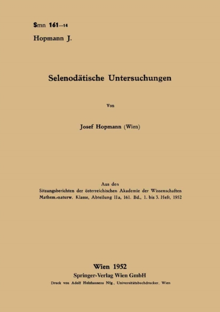 Selenodätische Untersuchungen