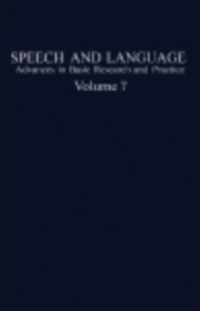 Speech and Language