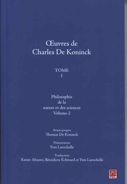 Oeuvres de Charles De Koninck 1 volume 2