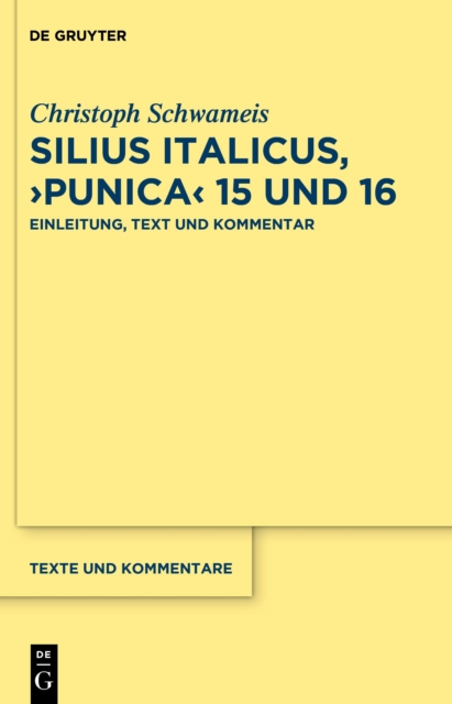 Silius Italicus,  Punica  15/16