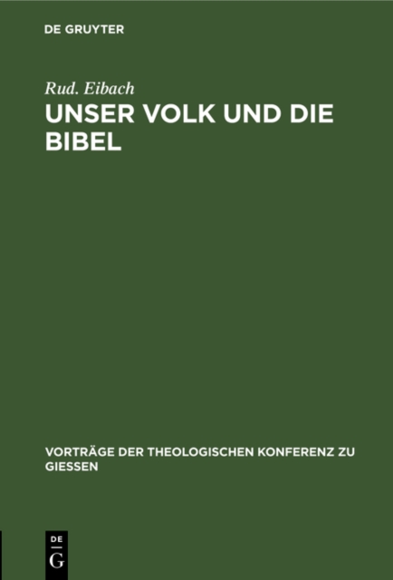 Unser Volk und die Bibel