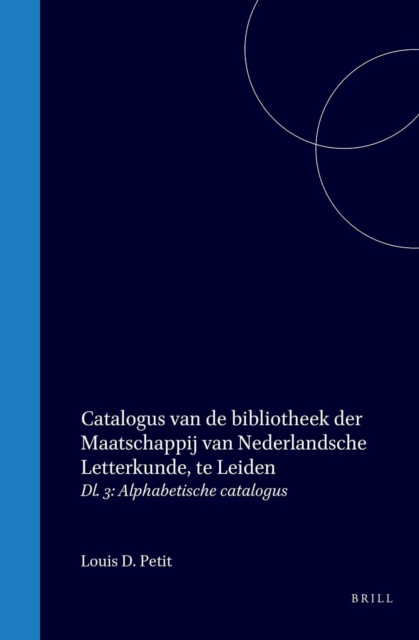 Catalogus van de bibliotheek der Maatschappij van Nederlandsche Letterkunde, te Leiden