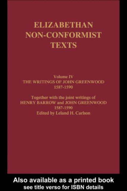 Writings of John Greenwood and Henry Barrow 1591-1593