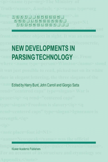 New Developments in Parsing Technology