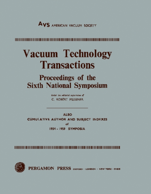Vacuum Technology Transactions