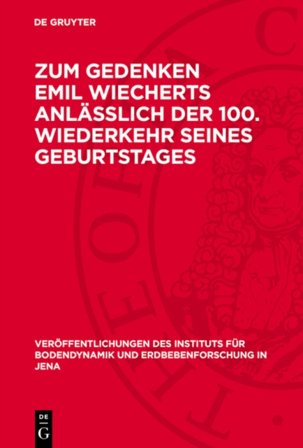 Zum Gedenken Emil Wiecherts anlässlich der 100. Wiederkehr seines Geburtstages