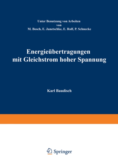 Energieübertragung mit Gleichstrom hoher Spannung