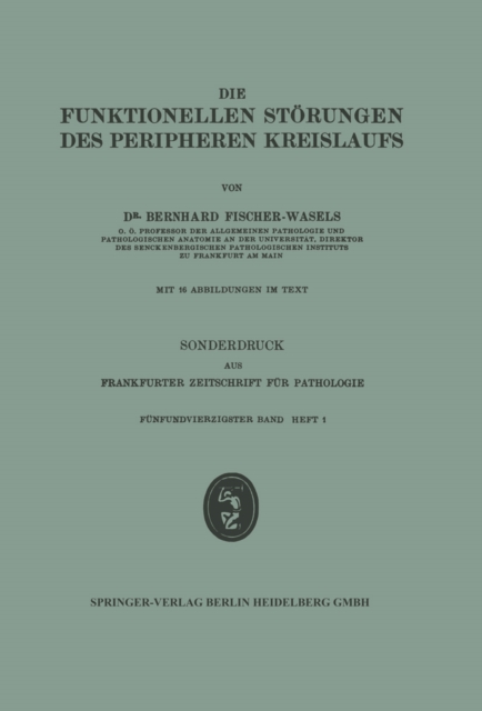 Die funktionellen Störungen des peripheren Kreislaufs