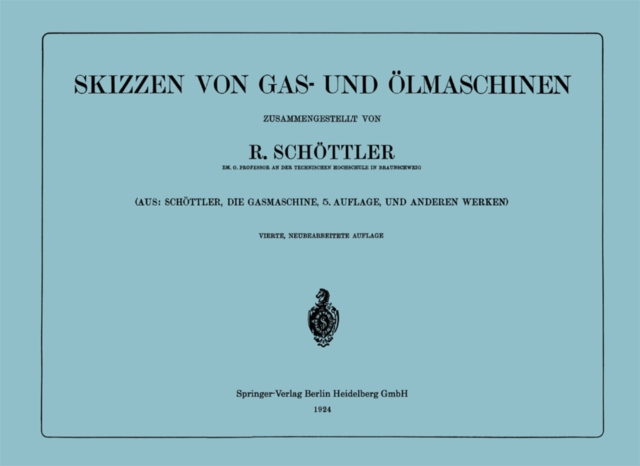 Skizzen von Gas- und Ölmaschinen
