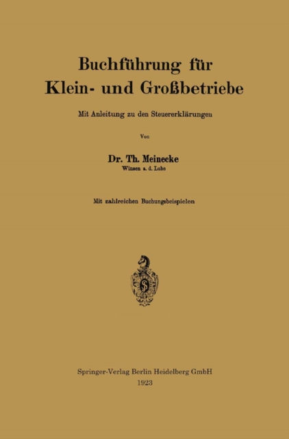 Buchführung für Klein- und Großbetriebe