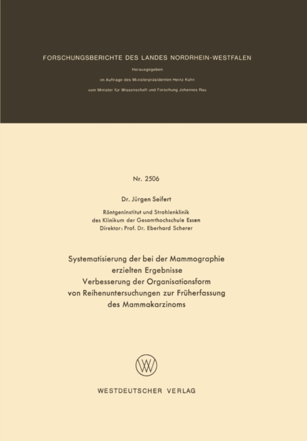 Systematisierung der bei der Mammographie erzielten Ergebnisse