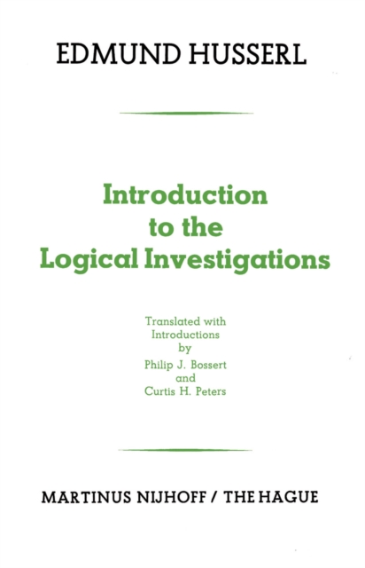 Introduction to the Logical Investigations