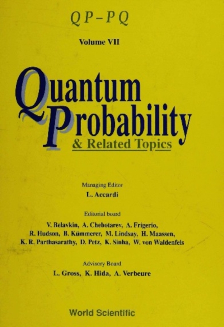 Quantum Probability And Related Topics: Qp-pq (Volume Vii)