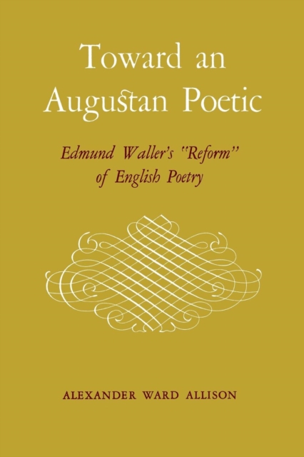 Toward an Augustan Poetic