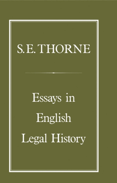 Essays in English Legal History