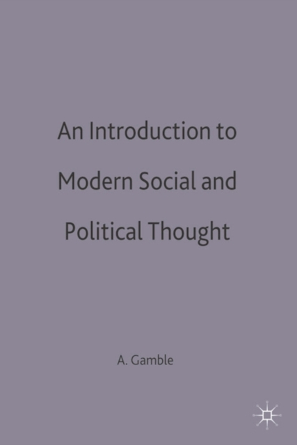 Introduction to Modern Social and Political Thought