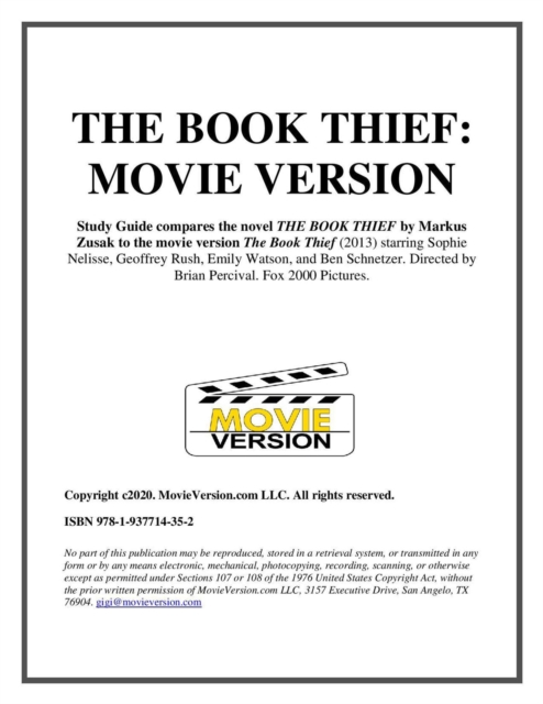 Study Guide to The Book Thief: Movie Version