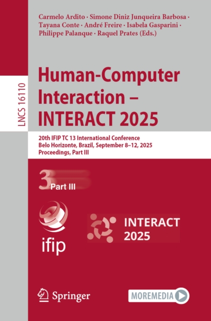 Human-Computer Interaction - INTERACT 2025