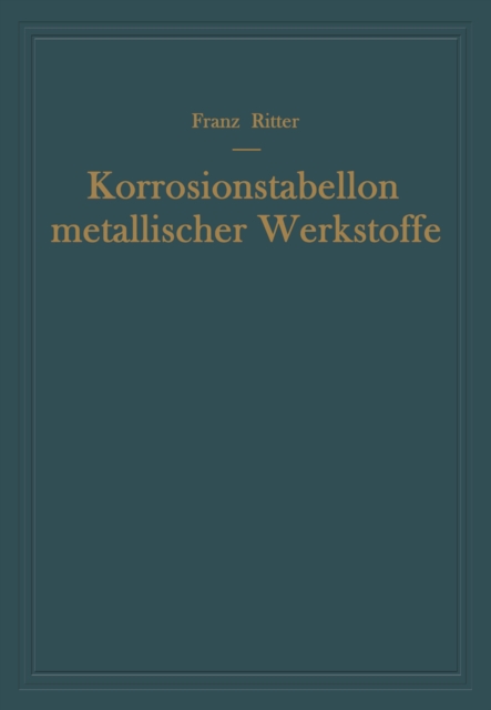 Korrosionstabellen metallischer Werkstoffe