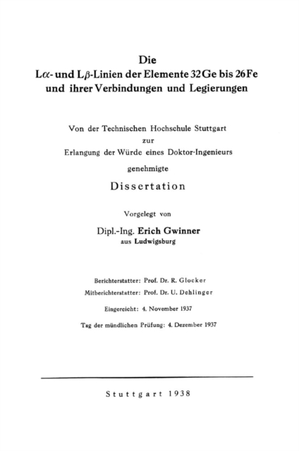 Die Lα- und Lβ-Linien der Elemente 32Ge bis 26Fe und ihrer Verbindungen und Legierungen