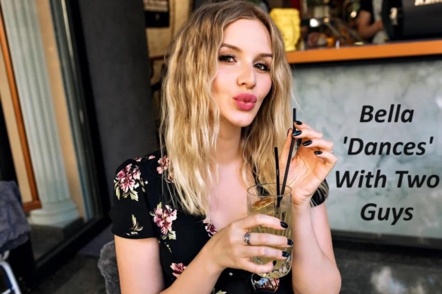 Bella 'Dances' With Two Guys