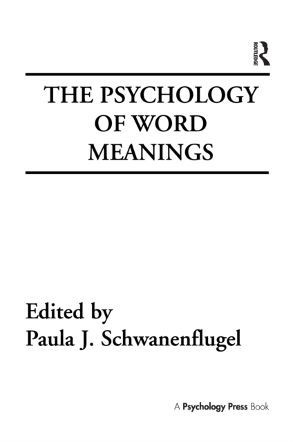 Psychology of Word Meanings