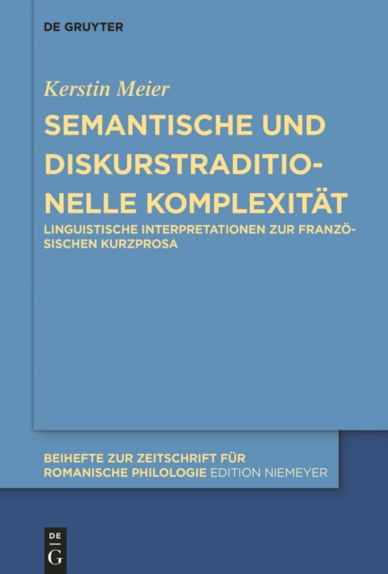 Semantische und diskurstraditionelle Komplexität