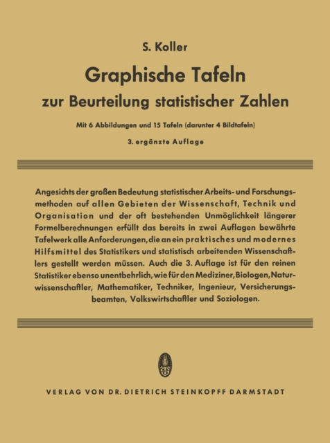 Graphische Tafeln zur Beurteilung statistischer Zahlen
