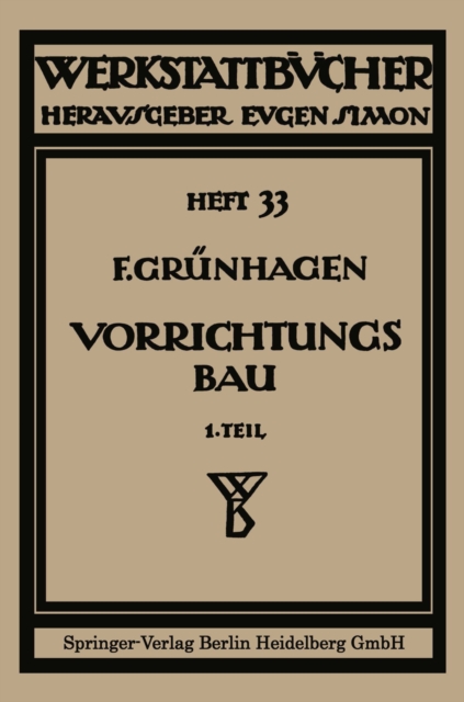 Der Vorrichtungsbau