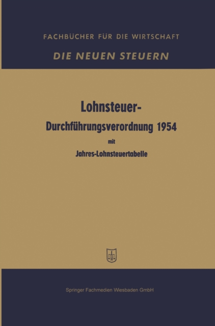 Lohnsteuer-Durchführungsverordnung 1954