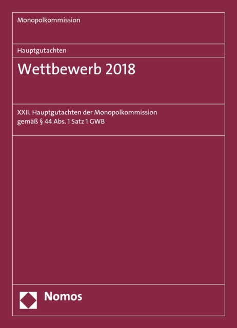Hauptgutachten. Wettbewerb 2018